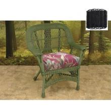North Cape Manchester Resin Wicker Chair - Black