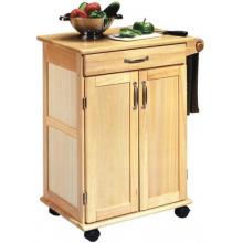 Home Styles Promo Cart With 2 Panel Doors - Natural 5040-95