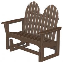 Poly-Wood Recycled Plastic Wood Classic Adirondack Glider Bench - 48 Inches