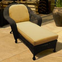 North Cape Port Royal Wicker Chaise Lounge - Espresso