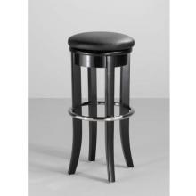 Home Styles 30 Inch Bar Stool With Upholstered Swivel Top - Black - 5695-88