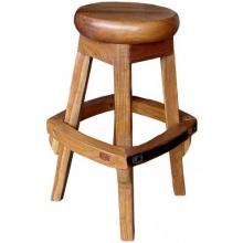 Groovy Stuff Teak Wood Trigger Seat Bar Stool - TF-383