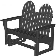 Poly-Wood Recycled Plastic Wood Classic Adirondack Glider Bench - 48 Inches
