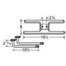 Stainless Steel H Twin, Centered, 2.25 Inch Offset Burner 11002-71102