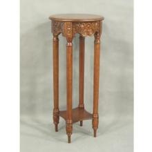 International Caravan Carved Wood 15 X 35 Inch Tall Plant Table (KD) - 3861