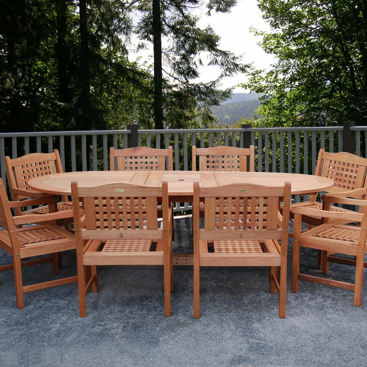 Eucalyptus Patio Dining Set