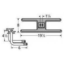 Cast Iron H Twin, Centered, 1.25 Inch Offset Burner 20602-75702