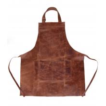 Caravari Premium Branded Leather Grilling Apron - Light Brown