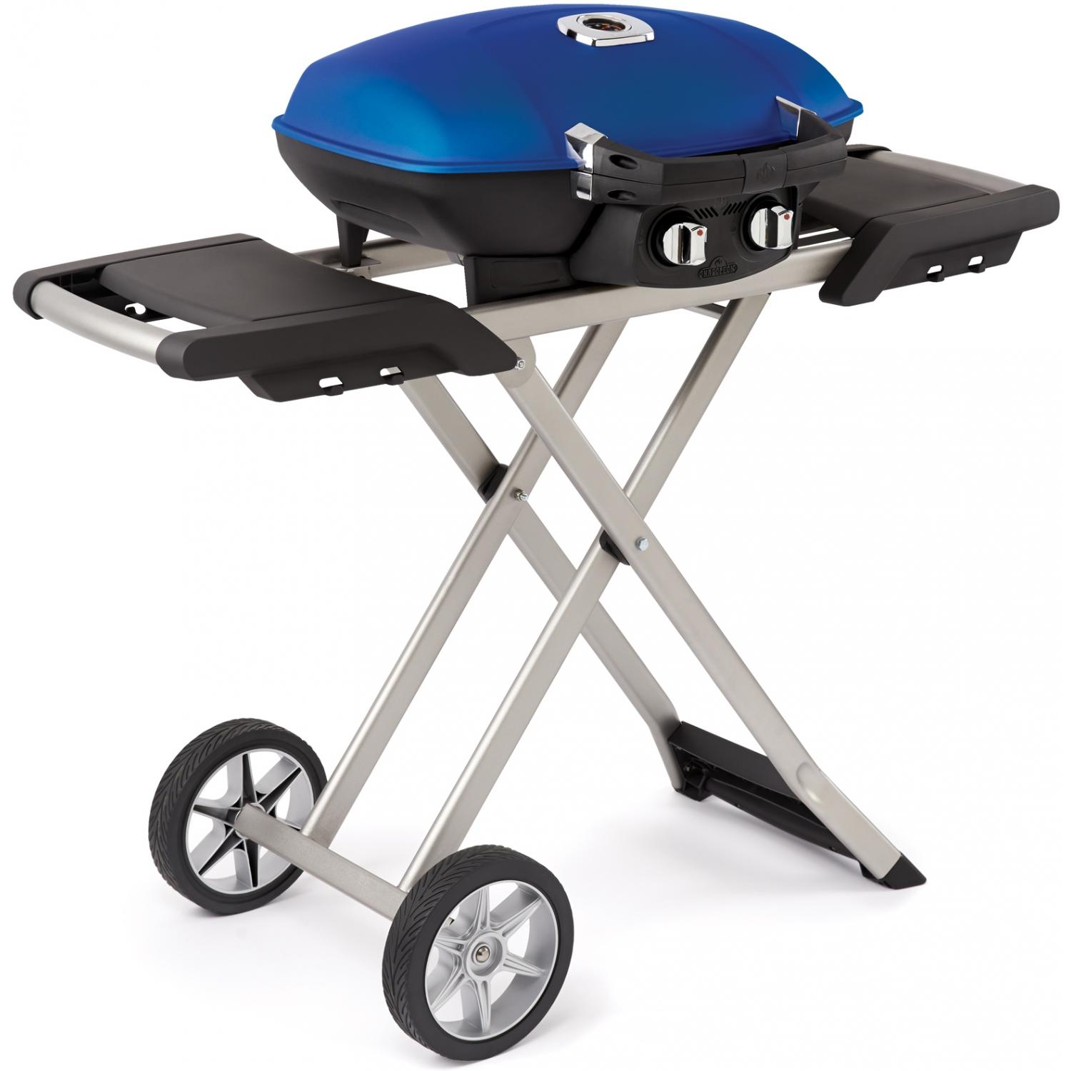 Napoleon Travelq 285 Portable Propane Gas Bbq Grill On Cart Blue eBay