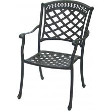 Darlee Sedona Cast Aluminum Outdoor Patio Dining Chair With Cushion - Antique Bronze
