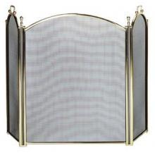 UniFlame 3 Fold Large Diameter Polished Brass Screen