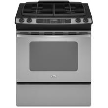 Whirlpool Range 4.5 Cu Ft 30 Inch ADA Gas Range, Stainless Steel - GW397LXUS