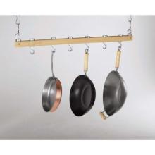 Concept Housewares CP40200 Natural Wood Innovative 36-Inch Dual Track Ceiling Kitchen Rack