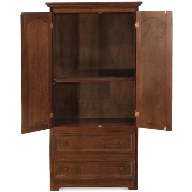 Atlantic Furniture Manhattan 2 Drawer Armoire Antique Walnut - 71904