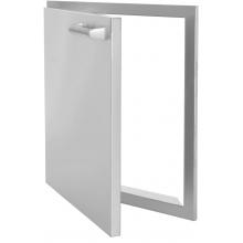 BBQ Guys Sonoma Series 18 Inch Left-Hinged Single Access Door - Open View 