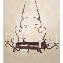 World Imports Country Harmony Collection Chandelier In Rust Finish - 6 Bulbs - 82001-42