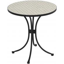Home Styles Round Outdoor Patio Bistro Table - Cream