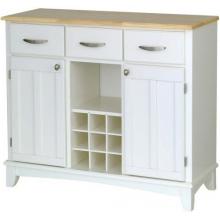 Home Styles Large Buffet Server With Wood Top - Natural/White - 5100-0021