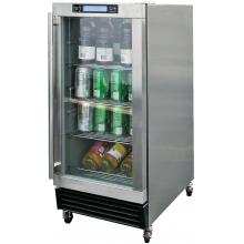 Cal Flame BBQ10715 Outdoor Compact Beverage Cooler - Stainless Steel