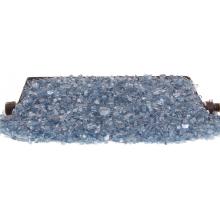 Peterson Fyre Glass 16 Inch Sapphire See-Thru Vented Natural Gas Fire Glass Set With G45 Glass Burner And Manual Safety Pilot