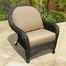 North Cape Montclair Wicker Club Chair - Cappuccino