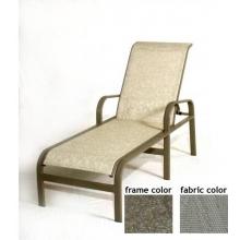 Bonaire Aluminum Sling Chaise Lounge With Scavo Bronze Frame And A0109 Fabric