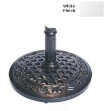 Meadow Decor Amazon Umbrella Stand - White Finish (50 Lb)