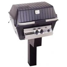 Broilmaster P4BLN Premium Natural Gas Grill On Black In-Ground Post