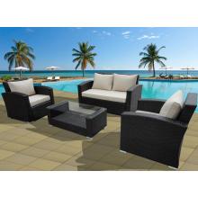 Key West 4 pc Resin Wicker Patio Lounge Set W/ Cushions