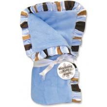 Trend Lab Velour Ruffle Baby Blanket - Max Stripe