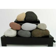 Rasmussen 20 Inch Calico ALTERNA Vent Free Natural Gas FireStones With Black Chassis And Manual Safety Pilot
