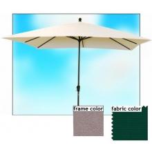 Shade Trends Cahaba 8.5 X 10.5 Rectangle No Tilt Premium Market Umbrella With Telescope - Forest Green