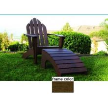 Eagle One Recycled Plastic Chesapeake Adirondack Chair And Foot Stool - Brown