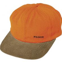 Filson Blaze Orange / Shelter Cap With Small Logo - Otter Green / Blaze Orange