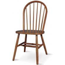 International Concepts Dining Essentials Windsor 37 Inch High Spindleback Chair - Plain Legs - Soft Cherry - 1A100-70