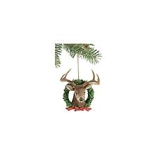 WW Deer Bust In WreathOrnament