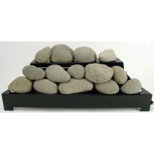 Rasmussen 30 Inch Natural ALTERNA Vent Free Propane Gas FireStones With Black Chassis And Manual Safety Pilot