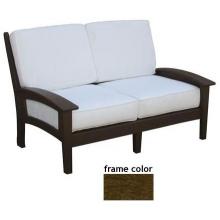 Eagle One Recycled Plastic Newport Love Seat With Cushions - Brown