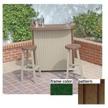 Eagle One Recycled Plastic Huntington Small Bar Set - New England Pattern - Green