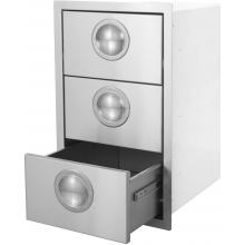 BBQ Guys Portofino Series 14 Inch Triple Access Drawer