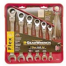 K-D Tools 7 Piece Fractional Flex Head GearWrench Set