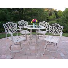 Oakland Living New Century 5 Piece Swivel Bar Set