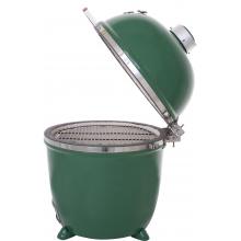 Grill Dome X-Large Infinity Series Green BBQ Kamado Charcoal Grill Side View