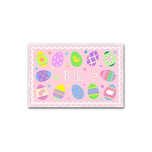 Olive Kids Personalized Laminate Placemat - Easter Girl