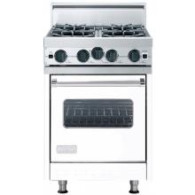 Viking VGIC245-4B 24-Inch Professional Series Natural Gas Range With 4 Burners - White