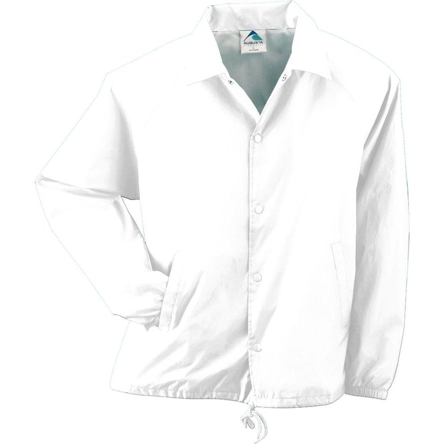 Augusta Nylon Lined Coach Jacket 3XL - White
