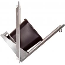 BBQ Guys 600 Series Tilt-Out Trash Bin Tilted with Trashcan