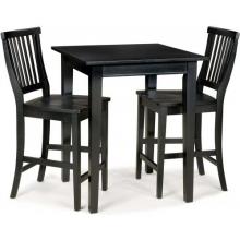 Home Styles Arts And Crafts 3 Piece Bistro Set - Ebony - 5181-359