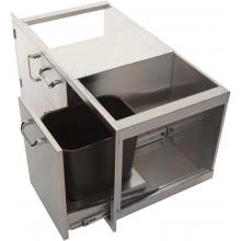 BBQ Guys 260 Series Single Door, Double Drawer & Trash Tilt-Out Combo Top Side