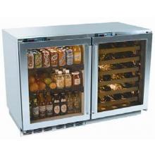 Perlick HP48RW-S-3L-3R 48 Bottle Freestanding Refrigerator And Wine Reserve - Glass Doors / Stainless Steel Trim